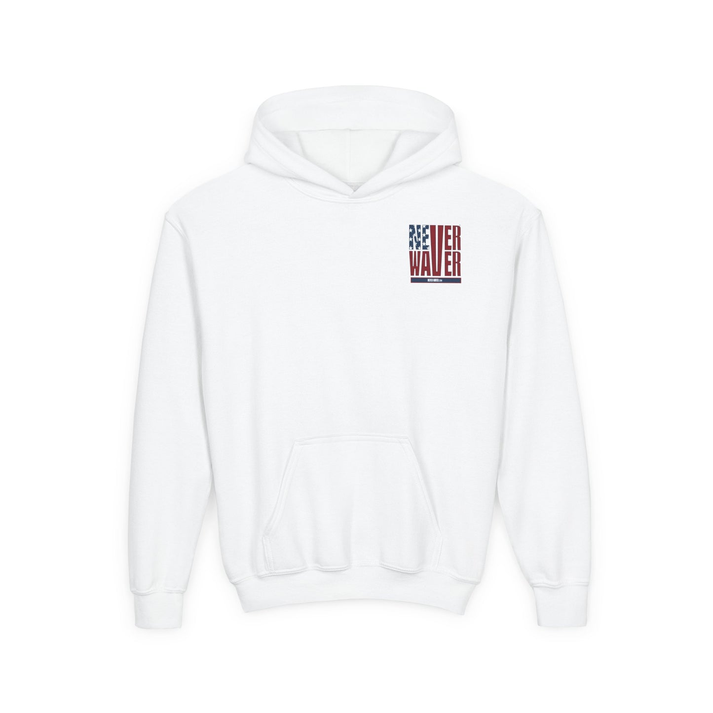 Youth Golf Hoodie - "Never Waver Golf" Sweatshirt for Young Golfers - Never Waver