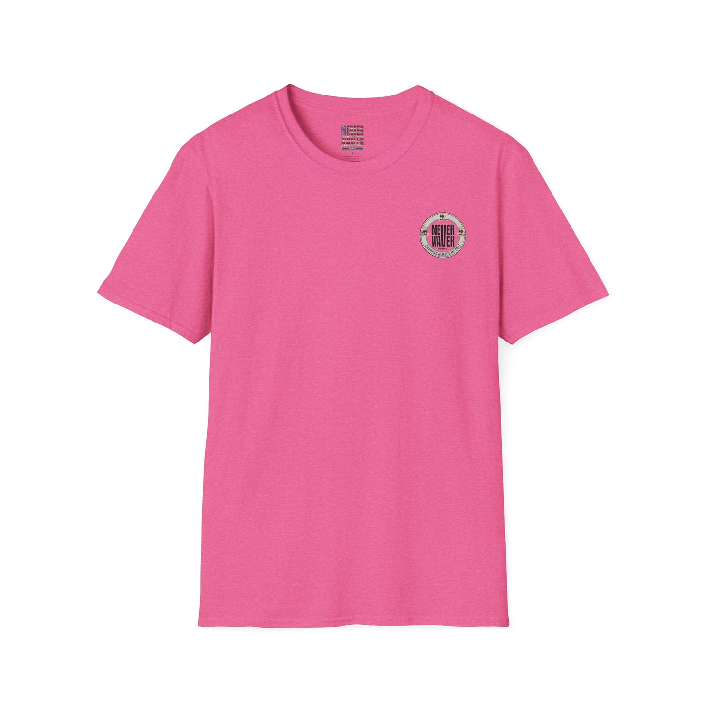 Never Waver Champagne Made Me Do It? Unisex Soft style T-Shirt - Never Waver