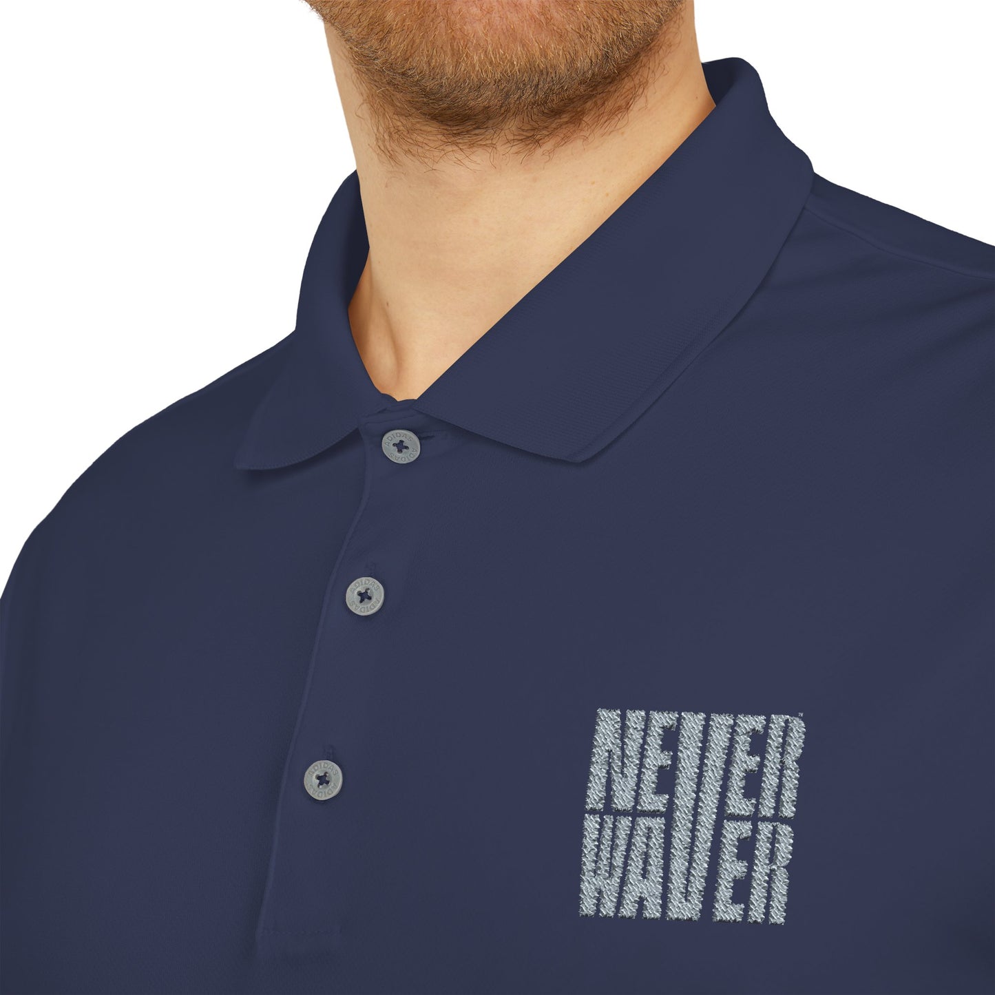 adidas Unisex Performance Polo - 'Never Waver' Athletic Shirt