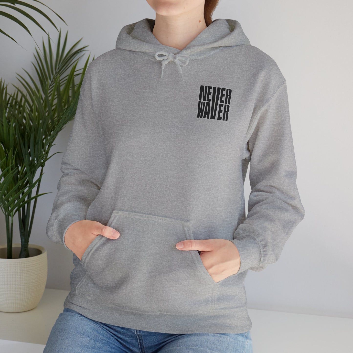 Unisex Heavy Blend™ Hoodie - 'Never Waver Ain't No Hood Like Motherhood' - Never Waver