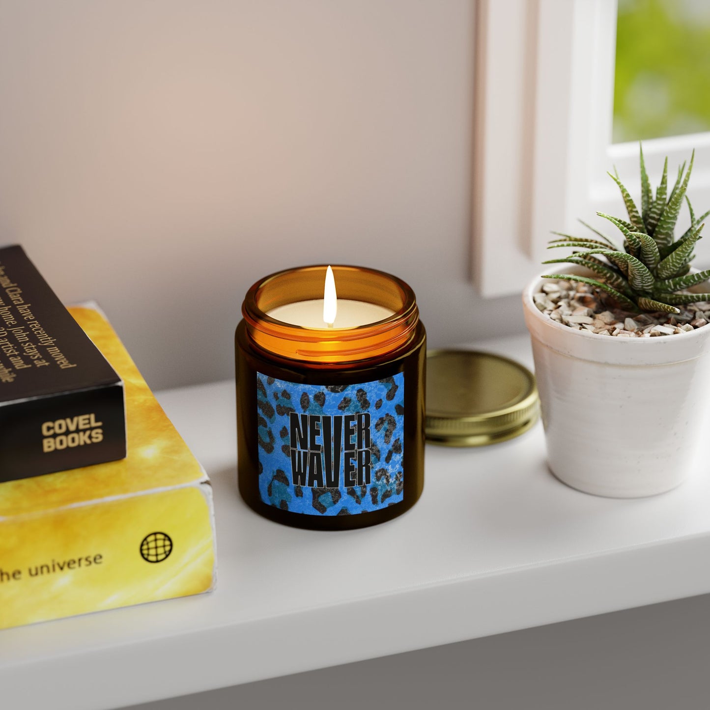 Never Waver Wild Vibes Scented Candles, Coconut Apricot Wax, Eco-Friendly Aromatherapy, Unique Home Decor, Gift for Her, Relaxation Gift - Never Waver