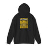 Los Angeles Fans Never Waver w Leopard Football Unisex Heavy Blend™ Hooded Sweatshirt - Cozy, Motivational Apparel for Everyday Wear