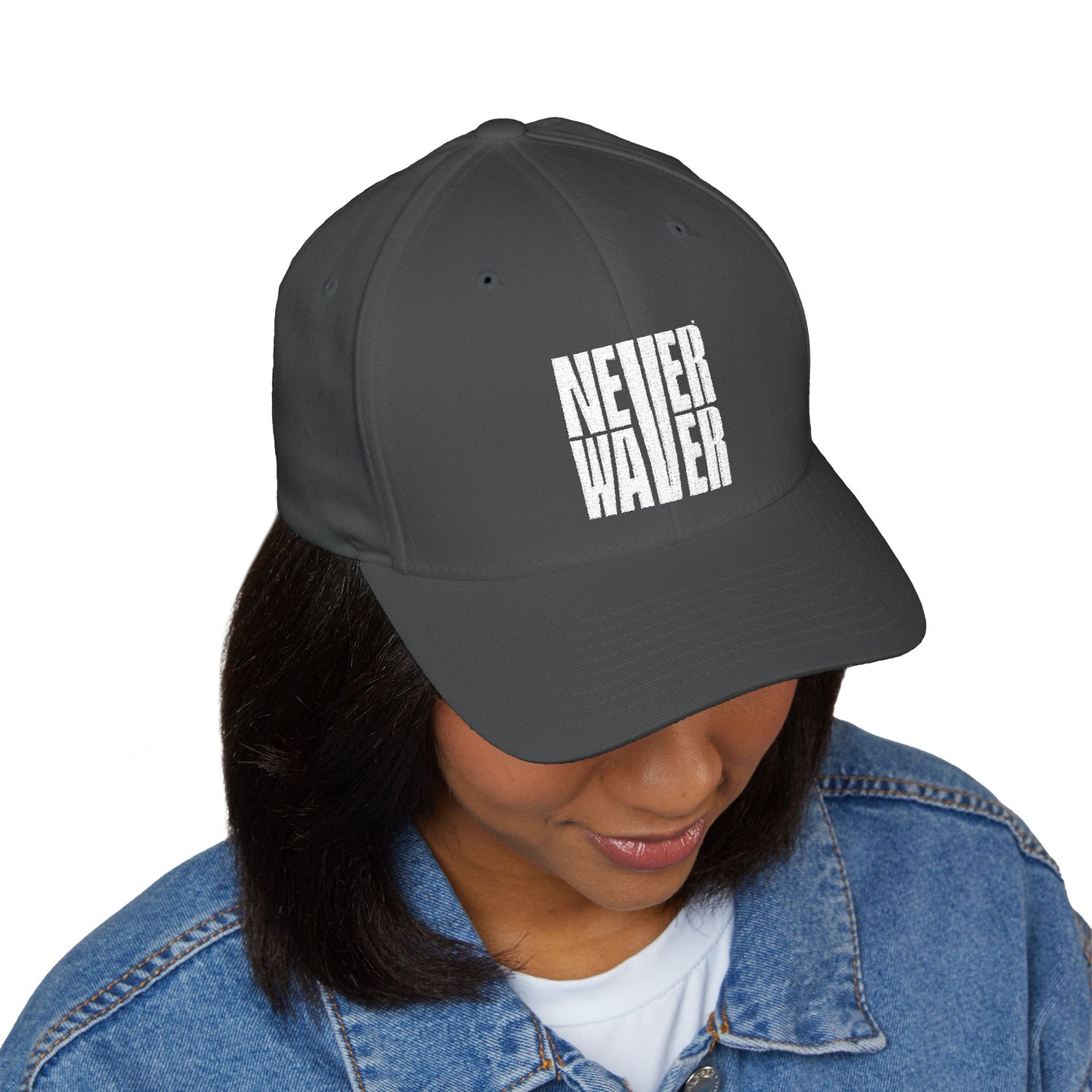 Never Water Structured Cap - Stylish Embroidered Baseball Hat