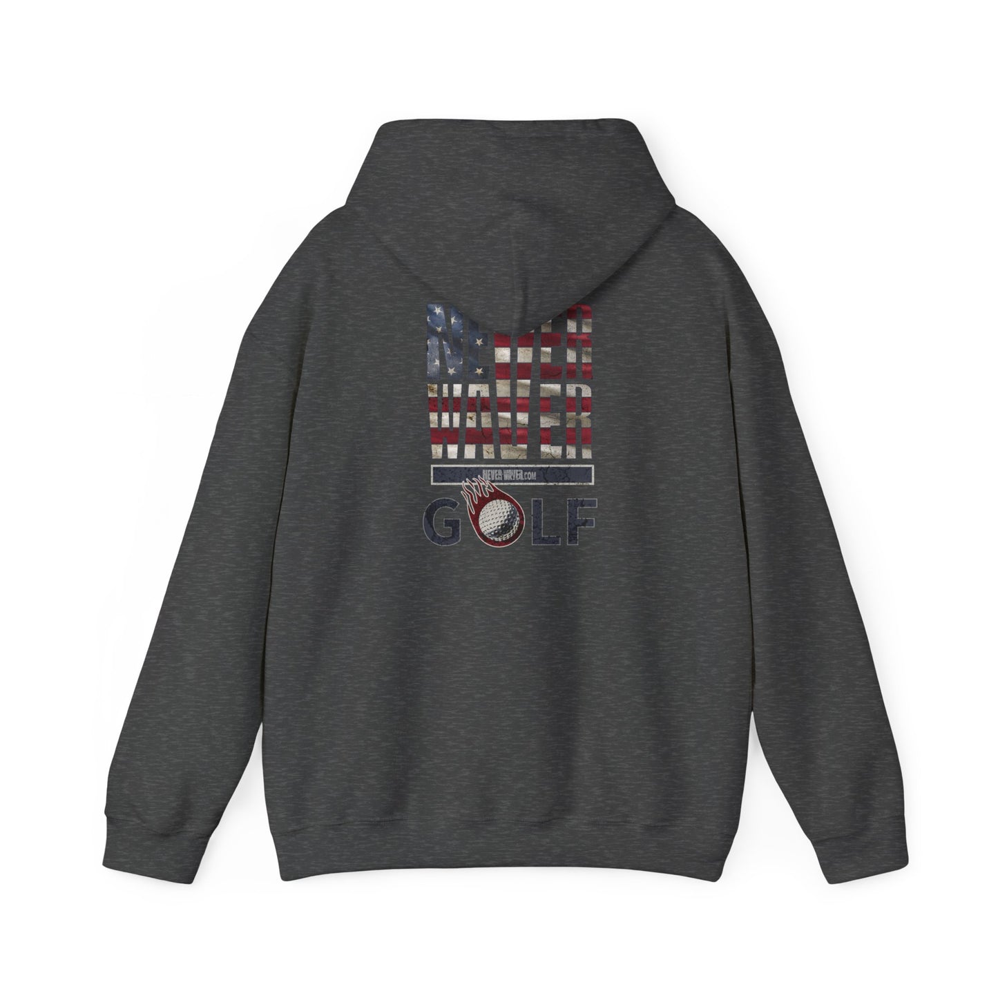 Never Waver Golf Hoodie - Unisex Heavy Blend™ Sweatshirt - Never Waver