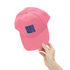 Unisex Distressed Cap - ‘NEVER WAVER’ Motivational Hat for Everyday Inspiration