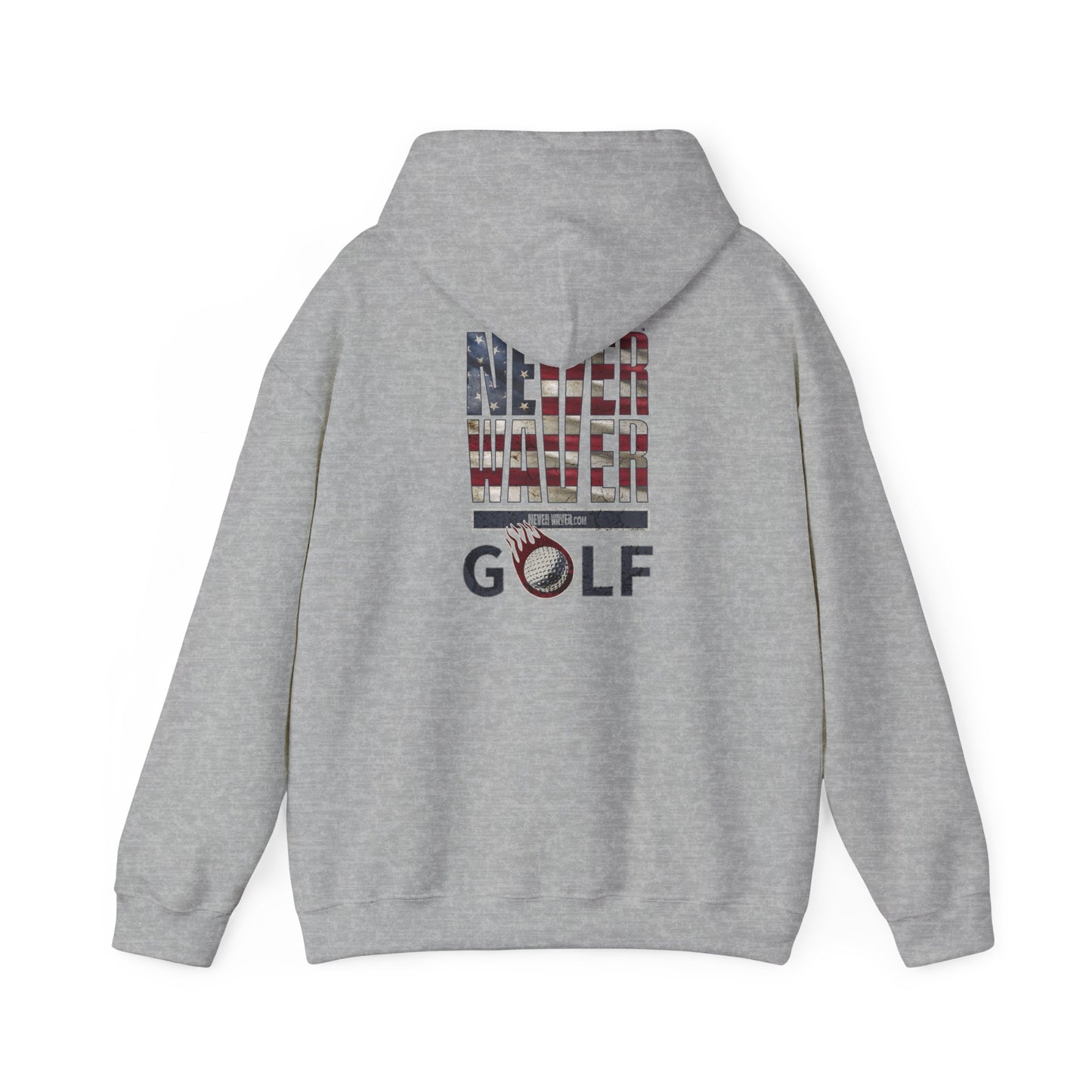 Never Waver Golf Hoodie - Unisex Heavy Blend™ Sweatshirt - Never Waver
