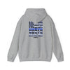 Never Waver Back The Blue Hoodie - Unisex Heavy Blend Sweatshirt - Never Waver