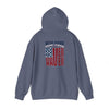 Unisex Heavy Blend™ Hoodie - 'New York Fans Never Waver' American Flag Design - Never Waver