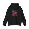 Unisex Heavy Blend™ Hooded Sweatshirt - 'New York Fans Never Waver W Leopard Football' American Pride Design - Never Waver