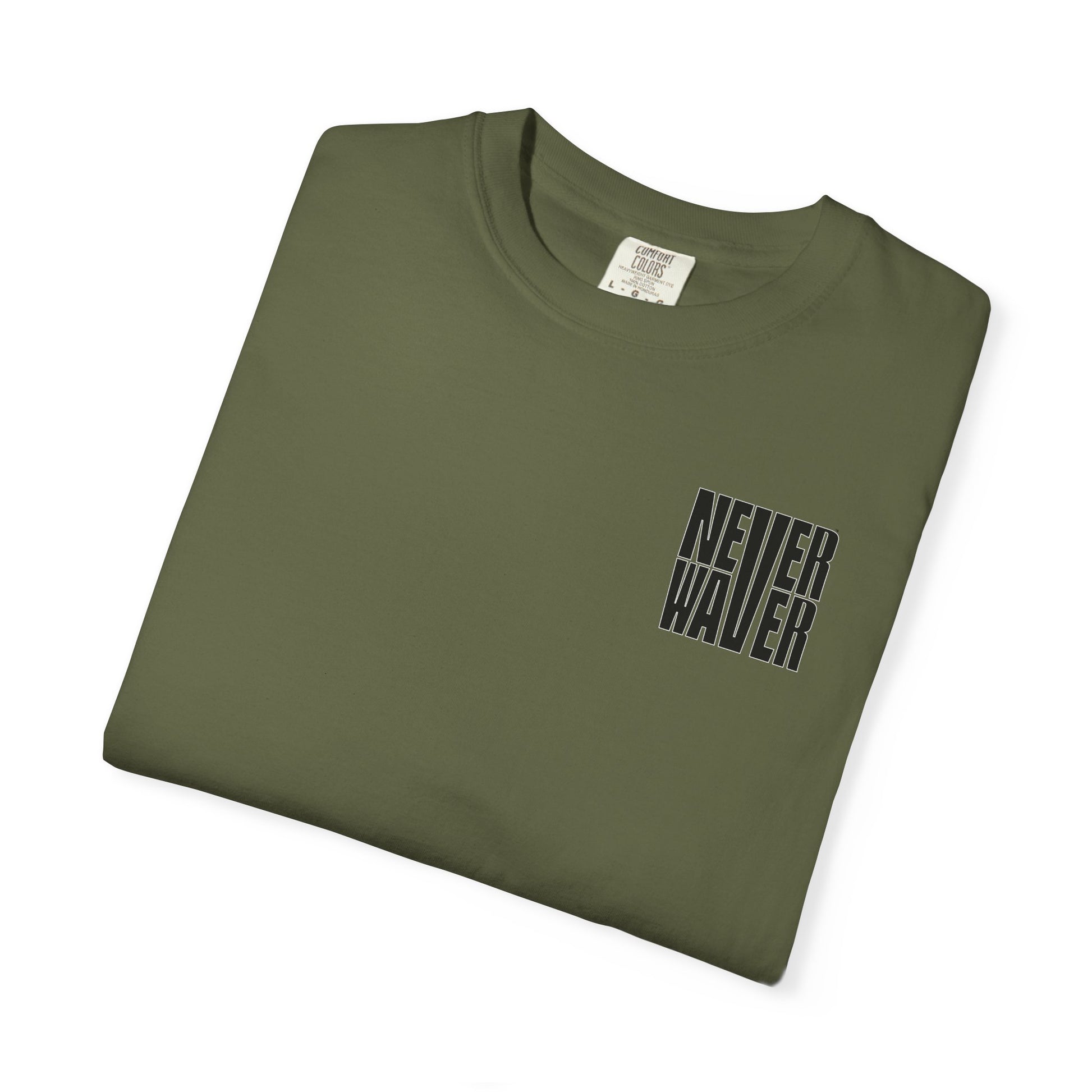 Never Waver Unisex Garment-Dyed T-shirt – Motivational Graphic Tee for Dads - Never Waver