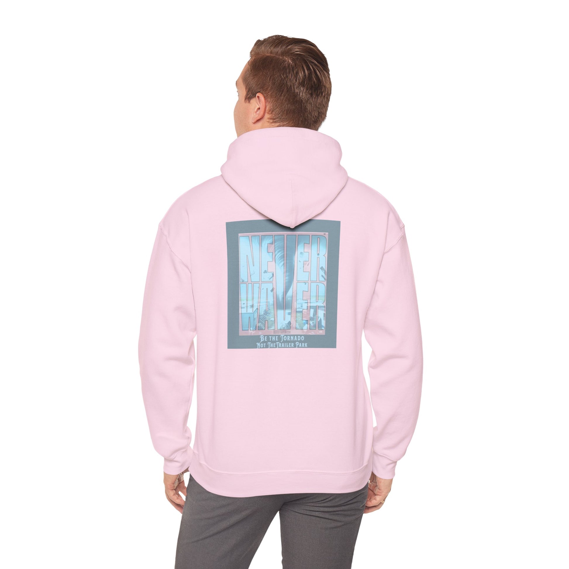 Cozy Unisex Hooded Sweatshirt - "Never Waver" Motivational Design - Never Waver