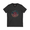 Unisex V-Neck Tee - Never Waver Be Red White & A little Bougie T-Shirt - Never Waver