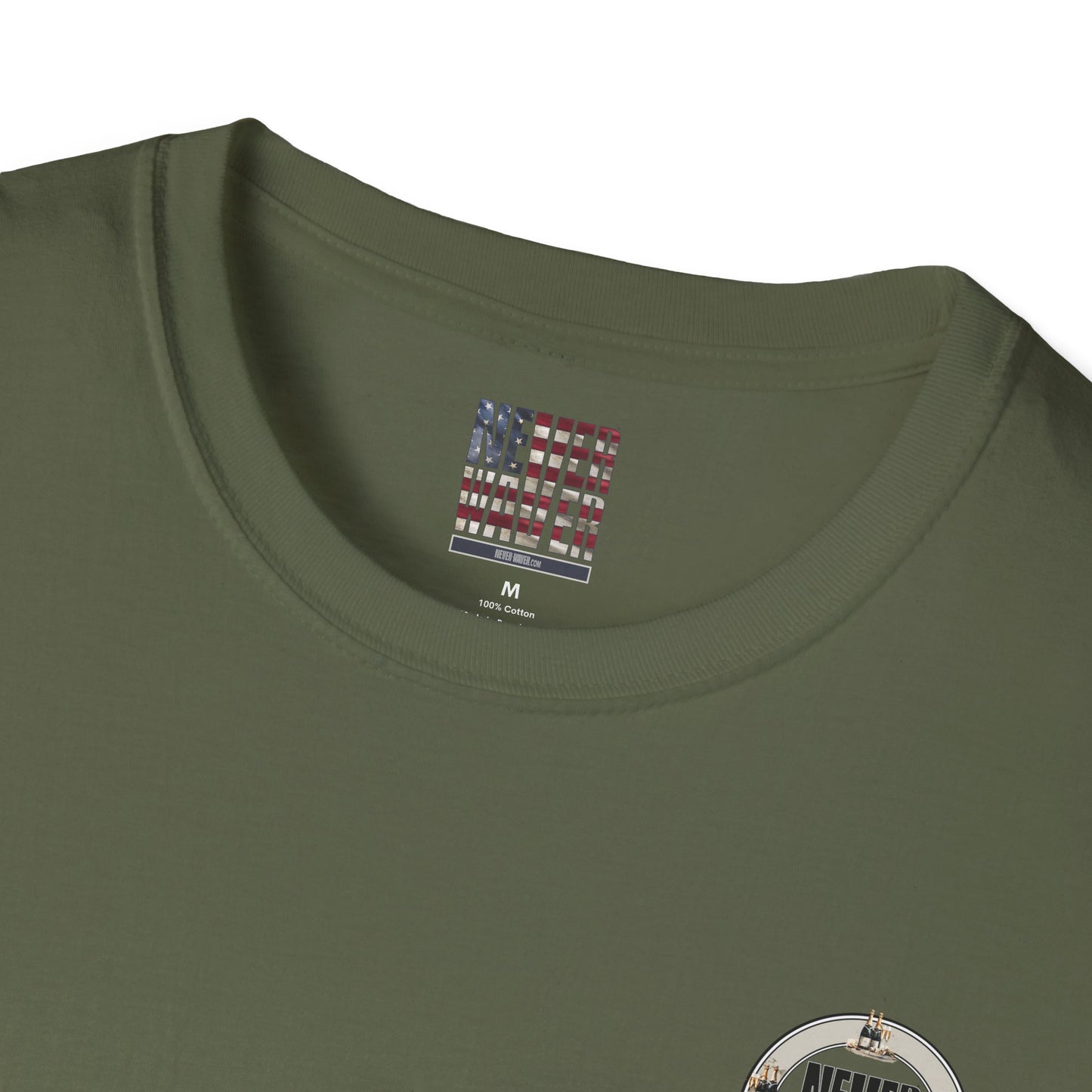 Never Waver Champagne Made Me Do It? Unisex Soft style T-Shirt - Never Waver
