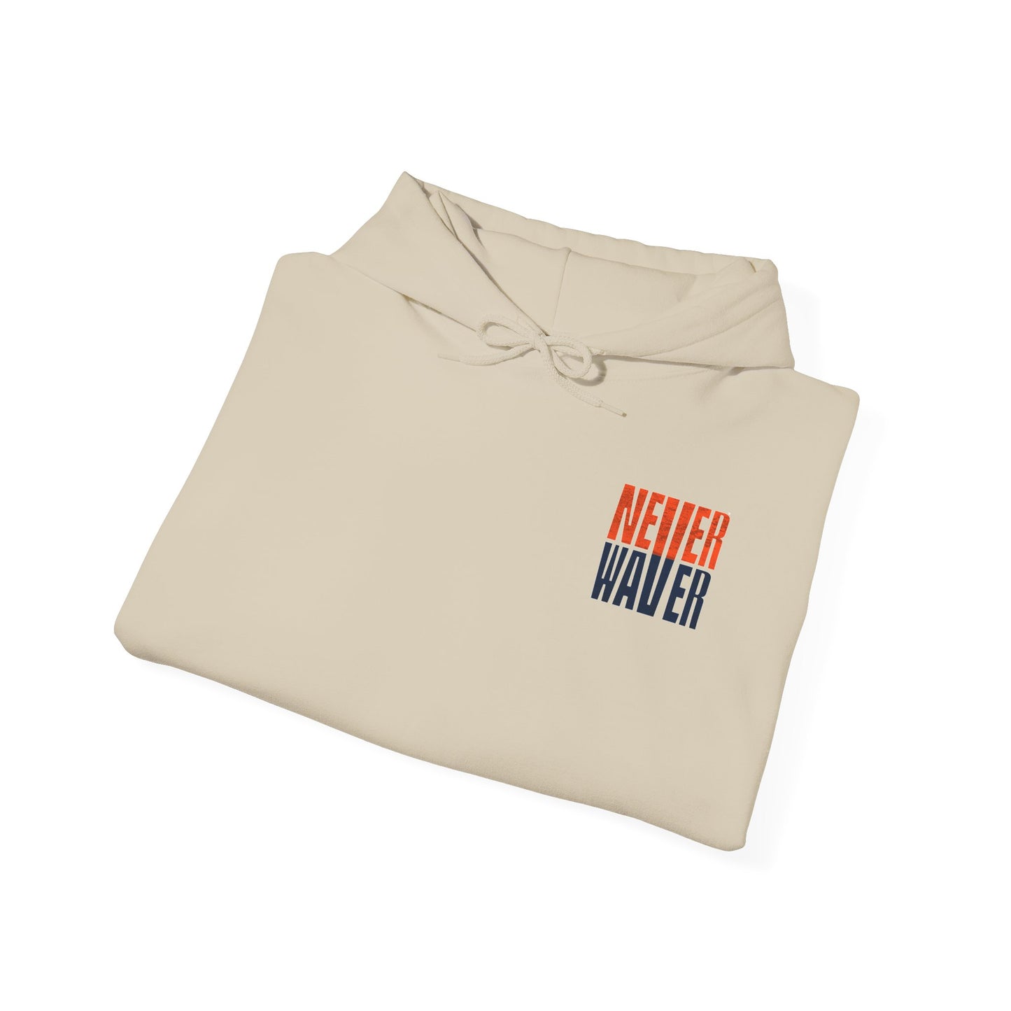 Unisex Heavy Blend™ Hooded Sweatshirt - 'Denver Fans Never Waver' Motivational Design - Never Waver