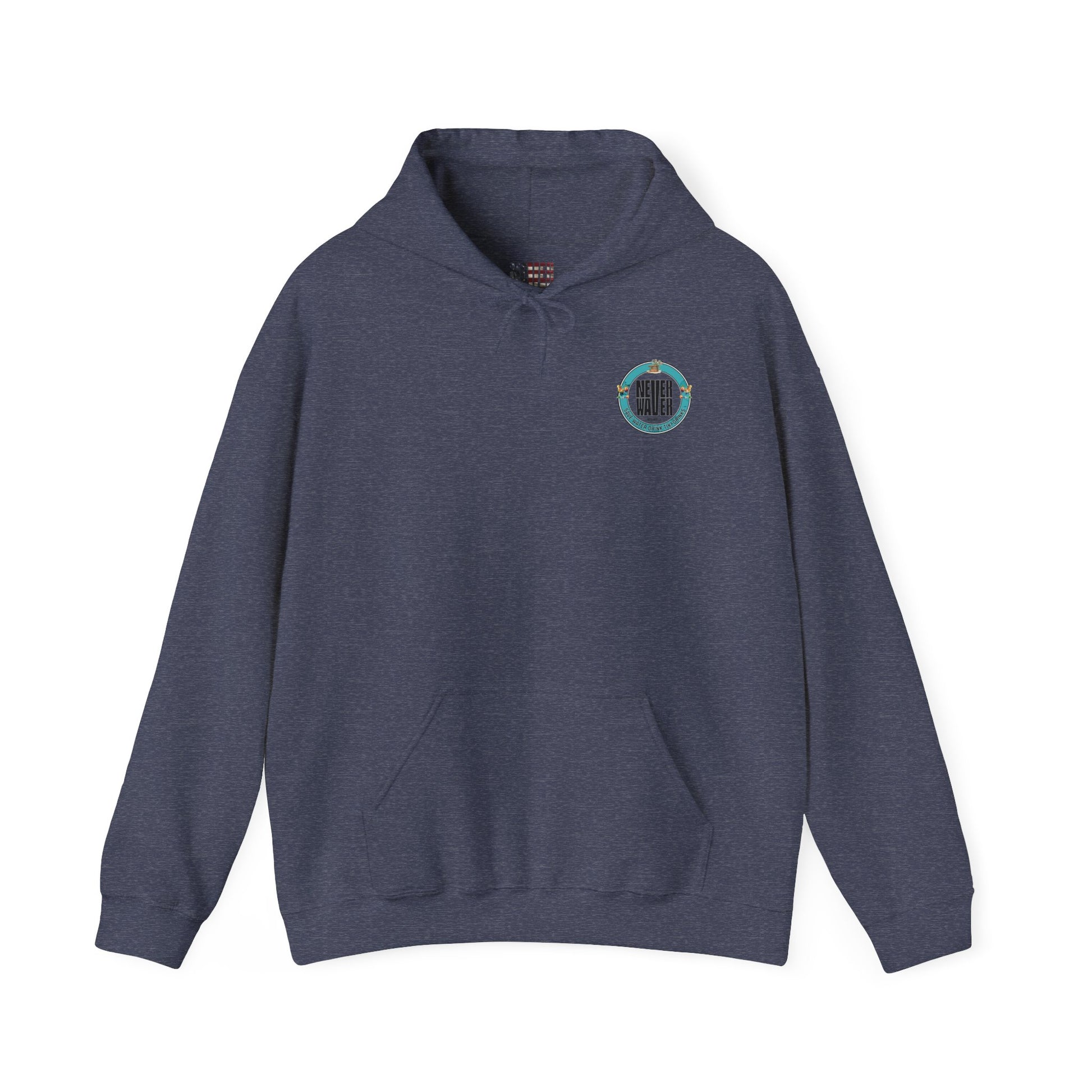 Eco-Friendly Unisex Hoodie: "Never Waver Save Water Drink Tiki Drinks" - Never Waver