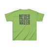 Kids Tee Never Waver” Jesus t-shirt might feature a bold, eye-catching design that reflects a steadfast faith and confidence in Christ.  - Never Waver