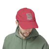 Unisex Distressed Cap - 'NEVER WAVER' Inspirational Hat for Everyday Wear Multi Color Leopard