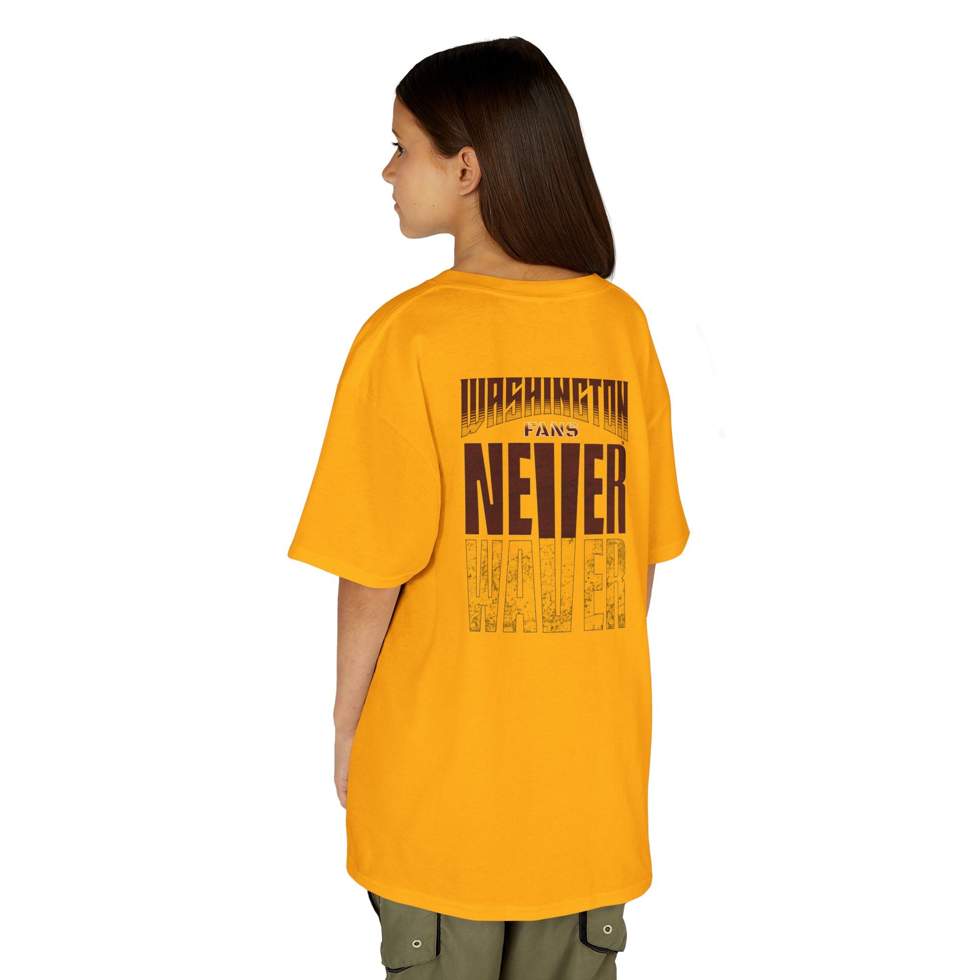 Washington Fans Never Waver Kids Heavy Cotton™ Tee - Never Waver
