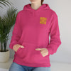 Los Angeles Fans Never Waver w Leopard Football Unisex Heavy Blend™ Hooded Sweatshirt - Cozy, Motivational Apparel for Everyday Wear
