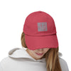 Unisex Distressed Cap - 'Never Waver' Casual Hat for Everyday Style