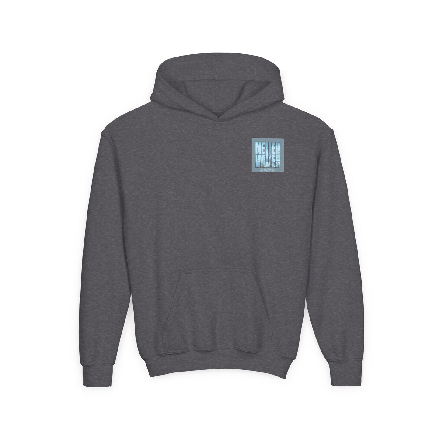 Youth Tornado-Themed Hooded Sweatshirt - "Never Walker" Design - Never Waver
