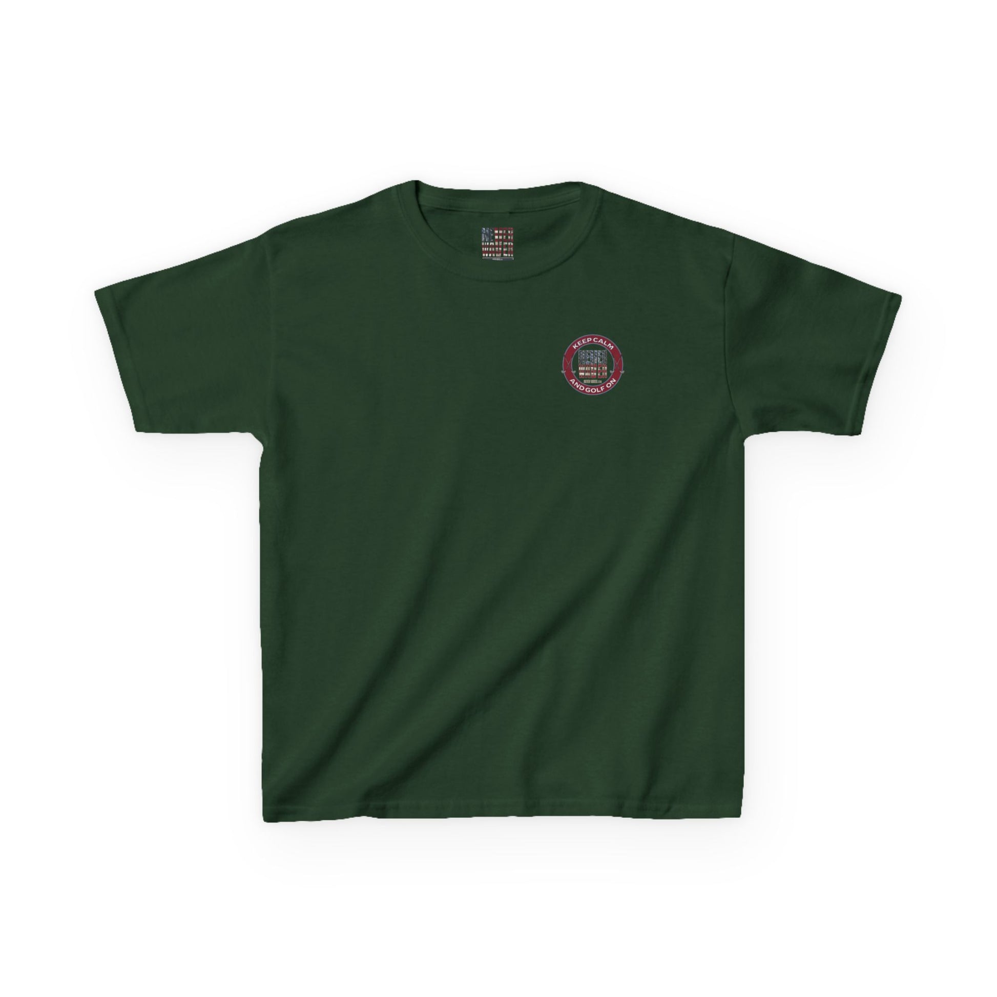 Kids Golf Tee - Keep Calm Never Waver and Golf On - Never Waver