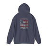 Patriotic Unisex Heavy Blend™ Hooded Sweatshirt - 'America Never Waver' - Never Waver