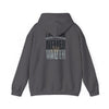 Las Vegas Fans Never Waver w Leopard Football Unisex Heavy Blend™ Hooded Sweatshirt - Cozy Oversized Style for Fans - Never Waver