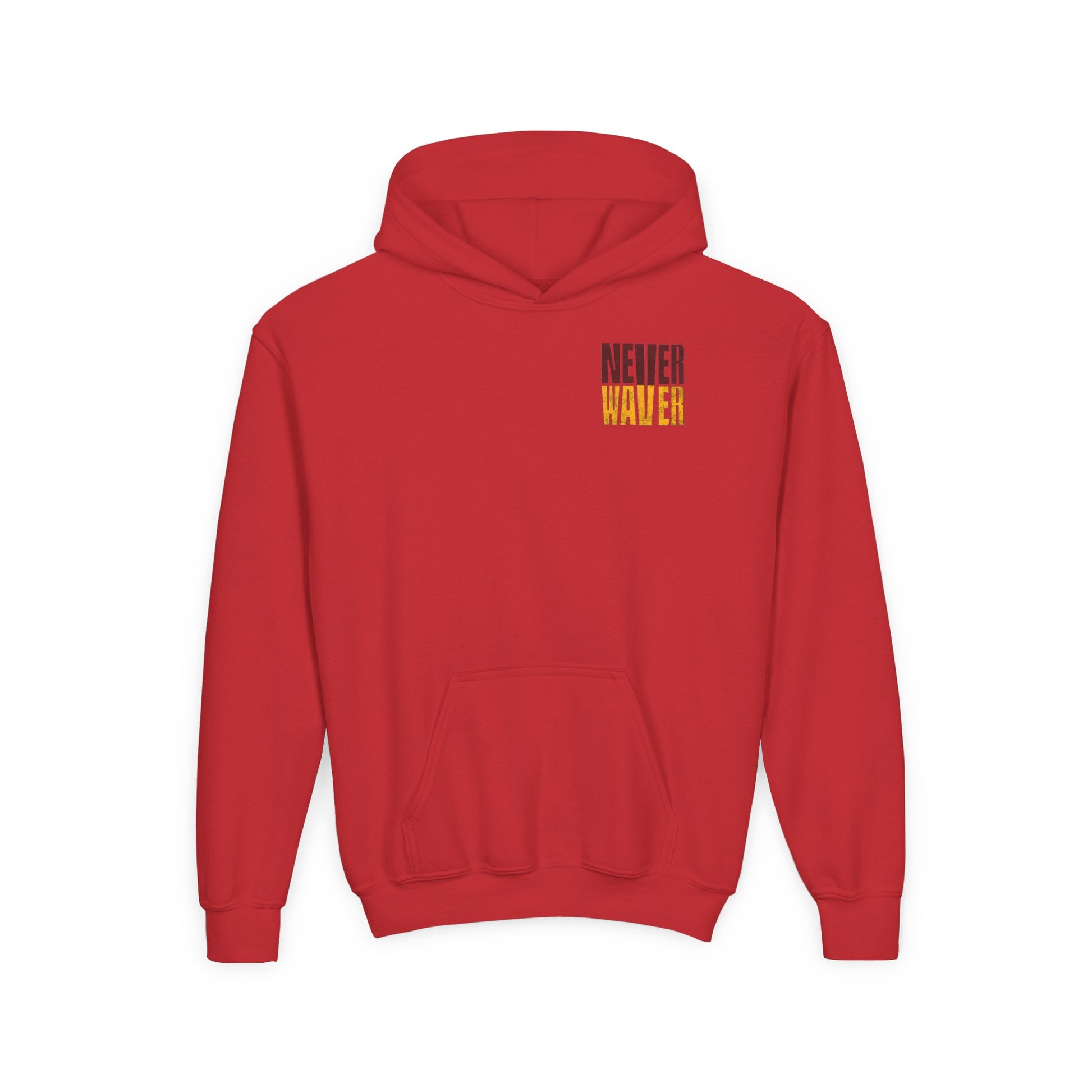 Washington Fans Never Waver Youth Heavy Blend Hooded Sweatshirt - Never Waver