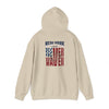 Unisex Heavy Blend™ Hooded Sweatshirt - 'New York Fans Never Waver W Leopard Football' American Pride Design - Never Waver