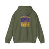 Minnesota Fans Never Waver w Leopard Football Unisex Heavy Blend™ Hooded Sweatshirt - Never Waver Design - Never Waver