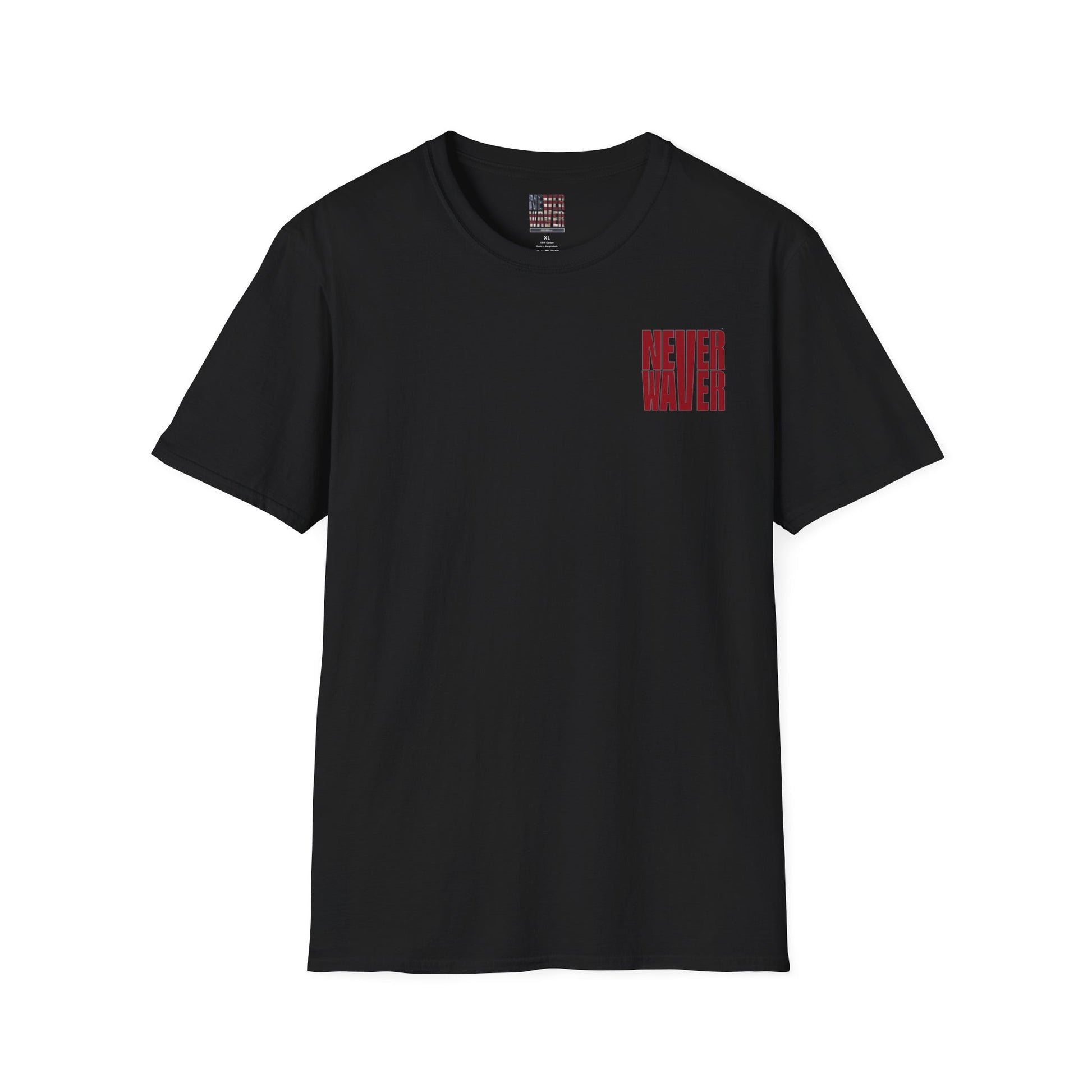 Never Waver Just A Mom Trying Not to Raise A&&holes Unisex Softstyle T-Shirt - Never Waver