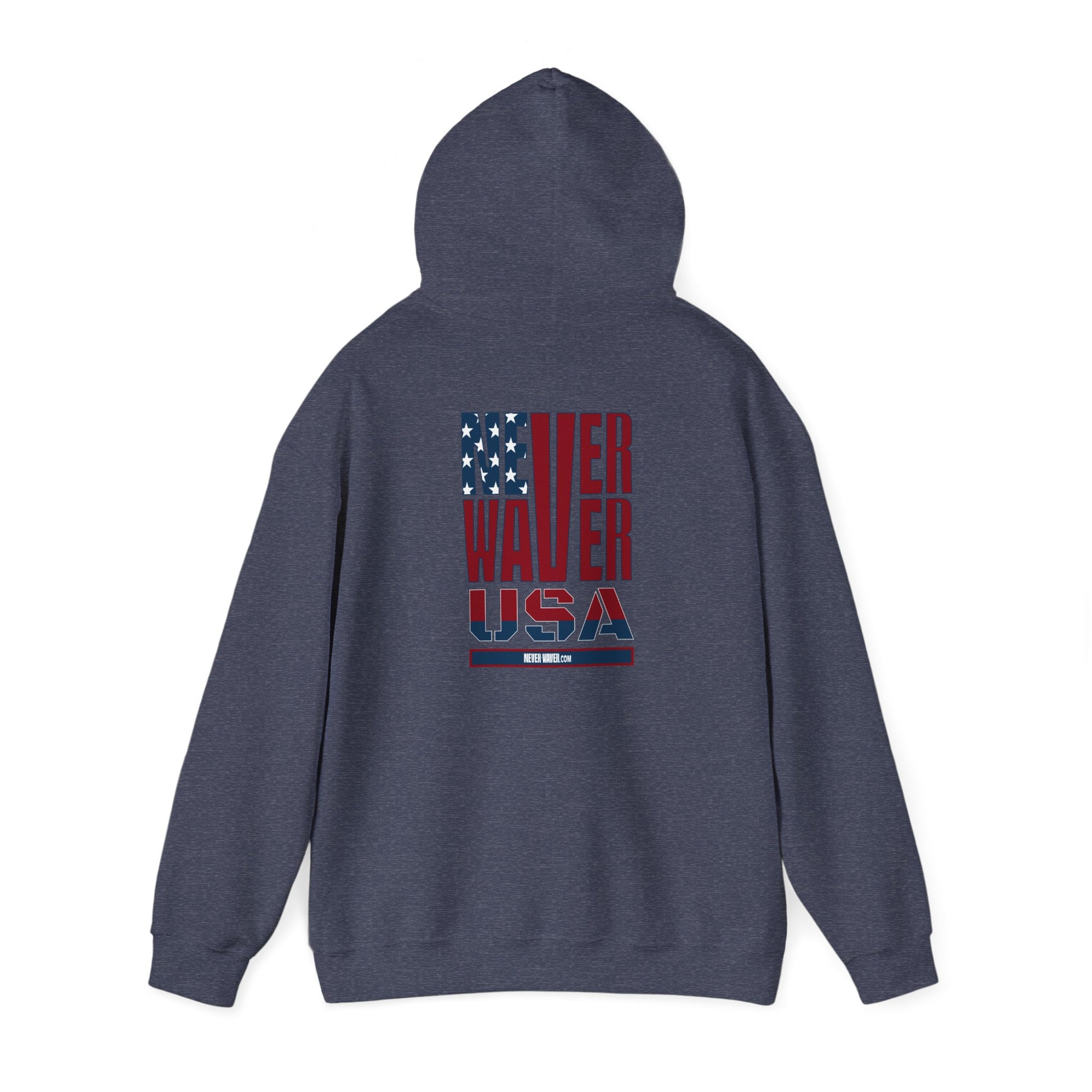 Patriotic Unisex Hooded Sweatshirt - 'Better Water USA' Design - Never Waver