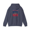 Unisex Heavy Blend™ Hooded Sweatshirt - New England Fans Never Waver w Leopard football - Never Waver