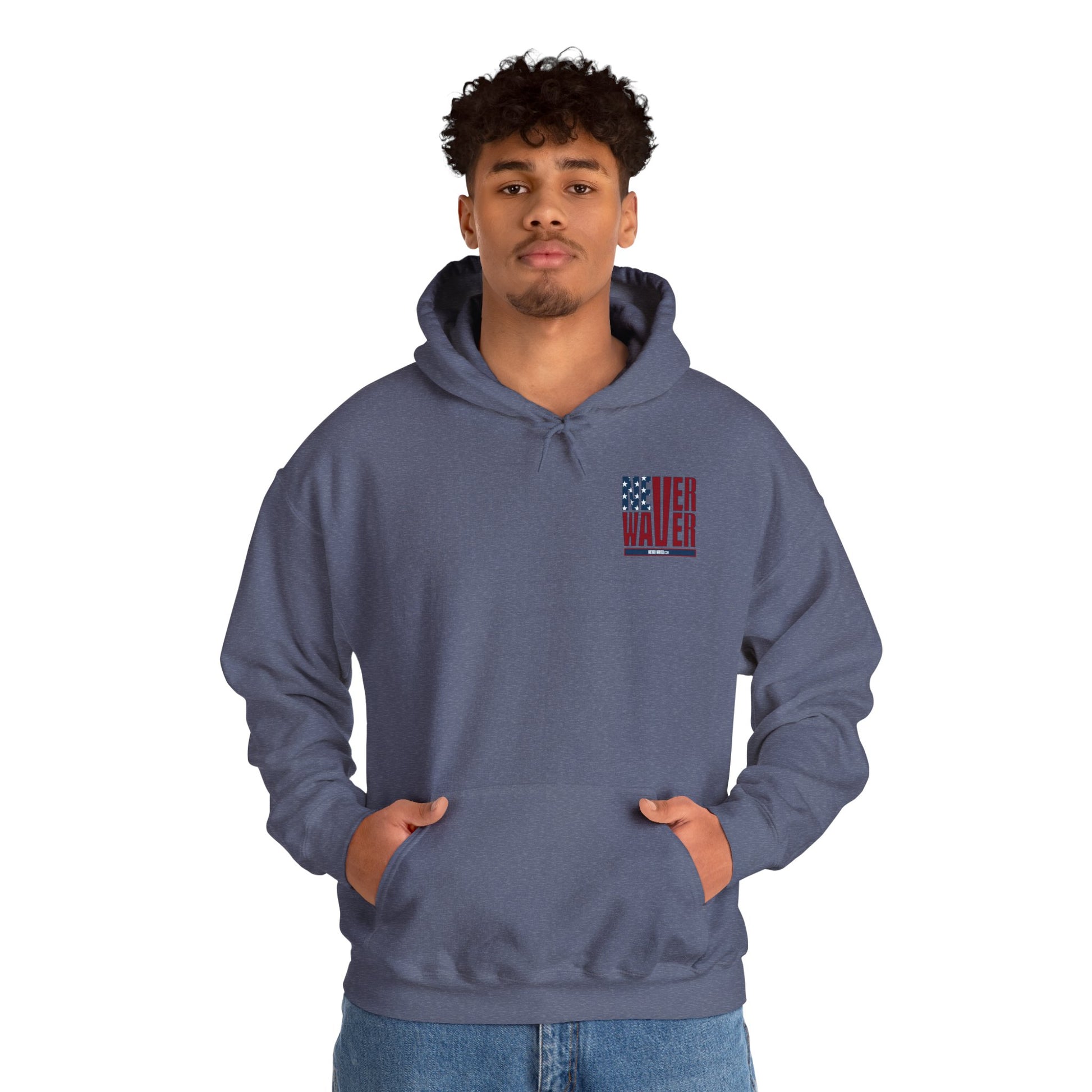 Patriotic Unisex Hooded Sweatshirt - 'Better Water USA' Design - Never Waver