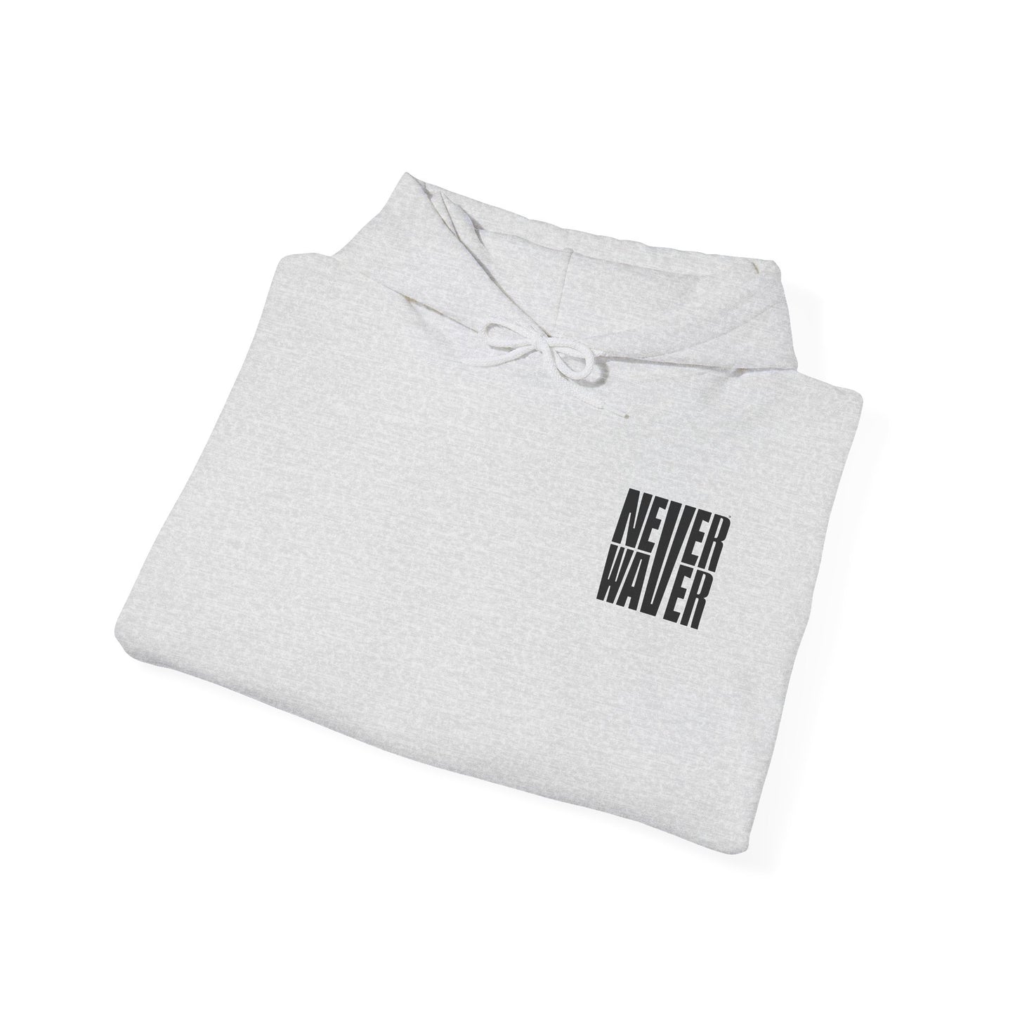 Cancer Awareness Hoodie - Never Waver - Fight, Hope, Strength, Love Tree of Ribbons - Never Waver