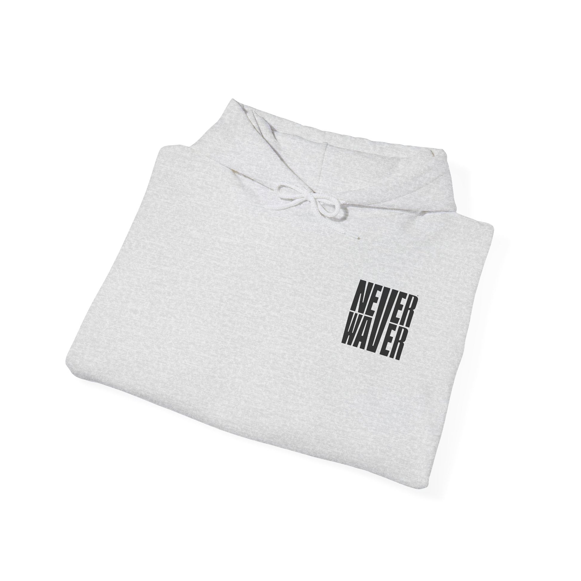 Cancer Awareness Hoodie - Never Waver - Fight, Hope, Strength, Love Tree of Ribbons - Never Waver