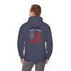 Unisex Heavy Blend™ Hoodie - 'New York Fans Never Waver' American Flag Design - Never Waver