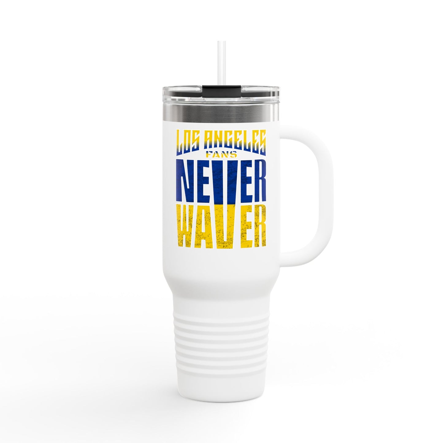 Los Angeles Fans Never Waver Insulated Travel Mug, 40oz - Never Waver
