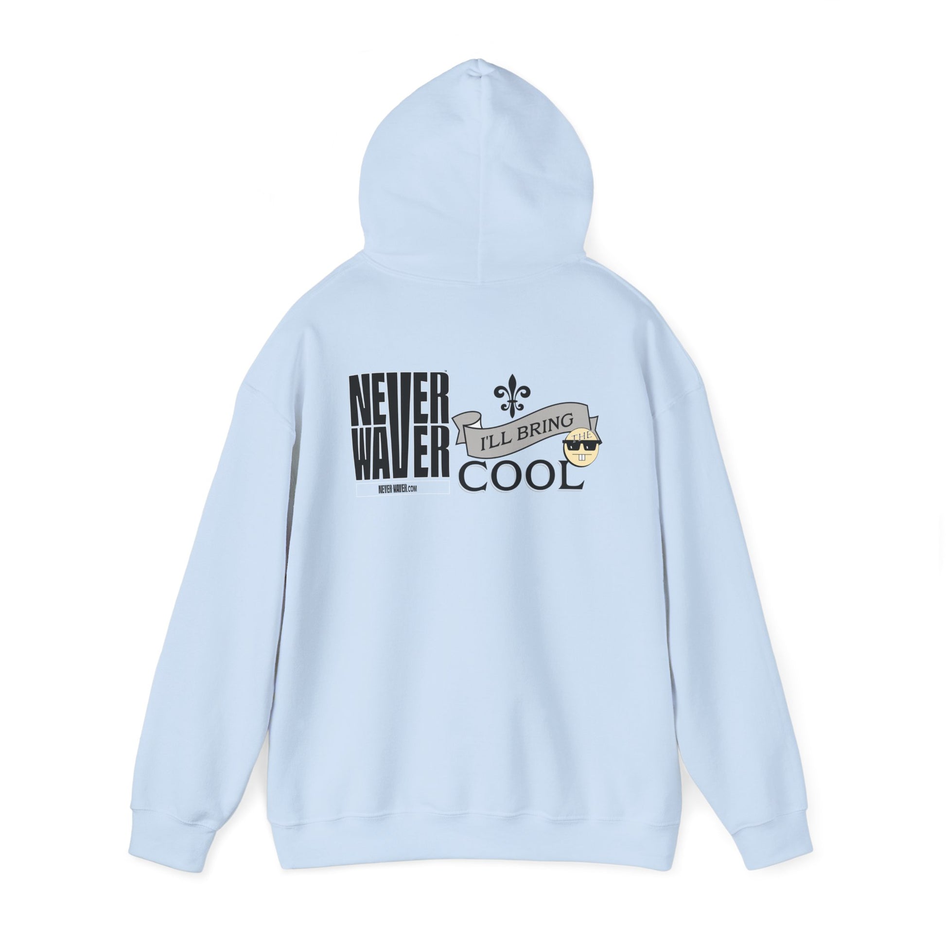 Unisex Heavy Blend™ Hooded Sweatshirt - "Never Waver I'll Bring The Cool" Inspirational Hoodie - Never Waver