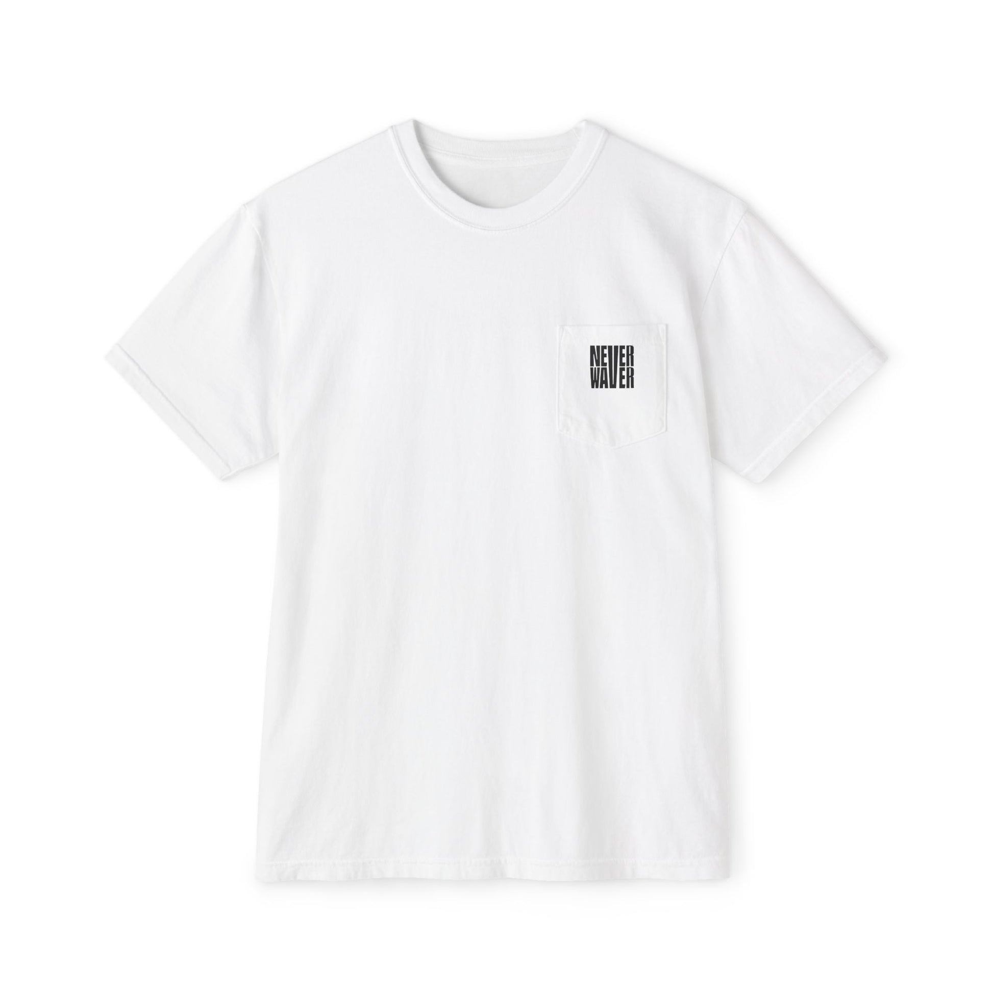 Unisex Garment-Dyed Pocket T-Shirt | "Never Waver Best Buckin' Dad Ever" Graphic Tee for Everyday Wear - Never Waver