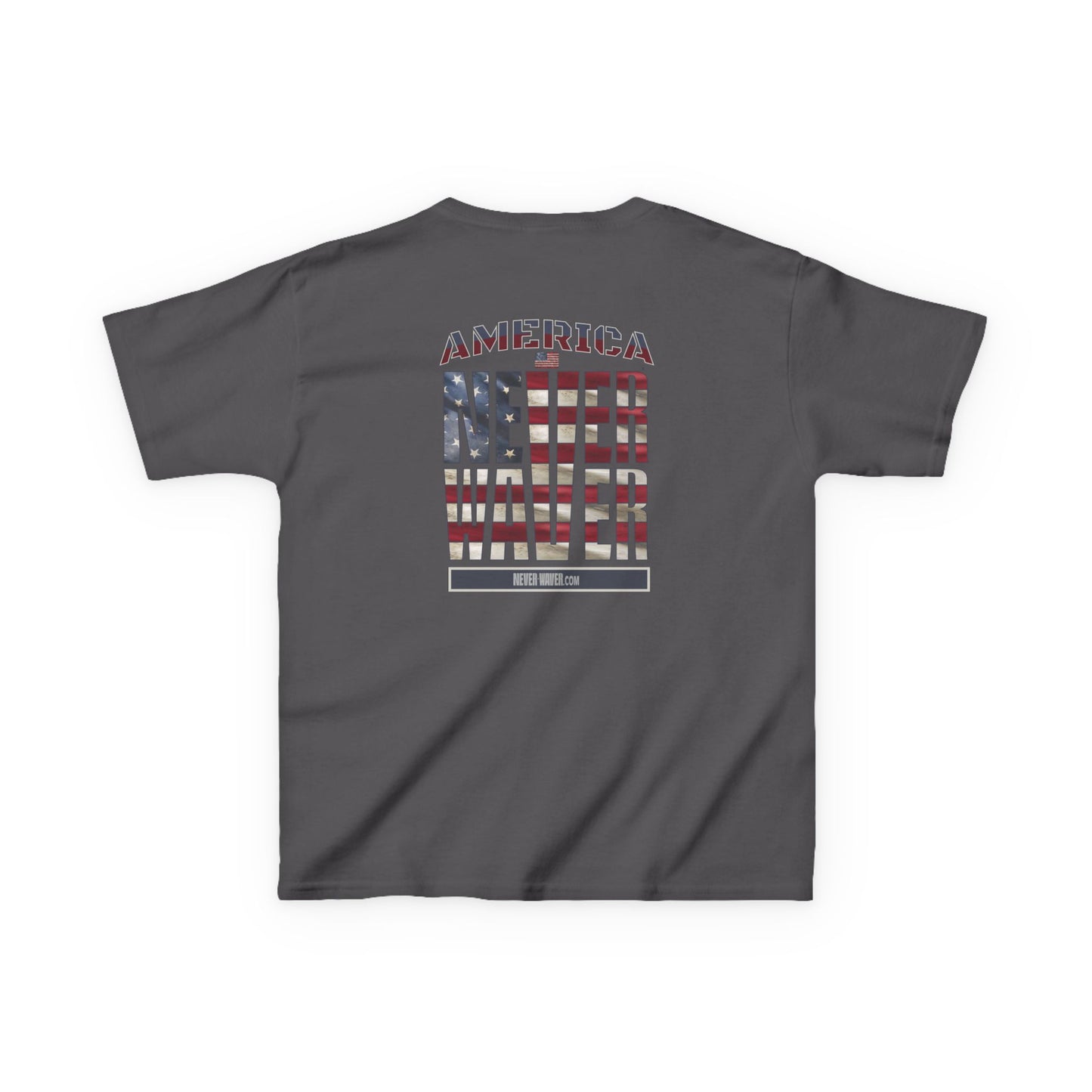 America Never Waver Kids Heavy Cotton™ Tee - Never Waver