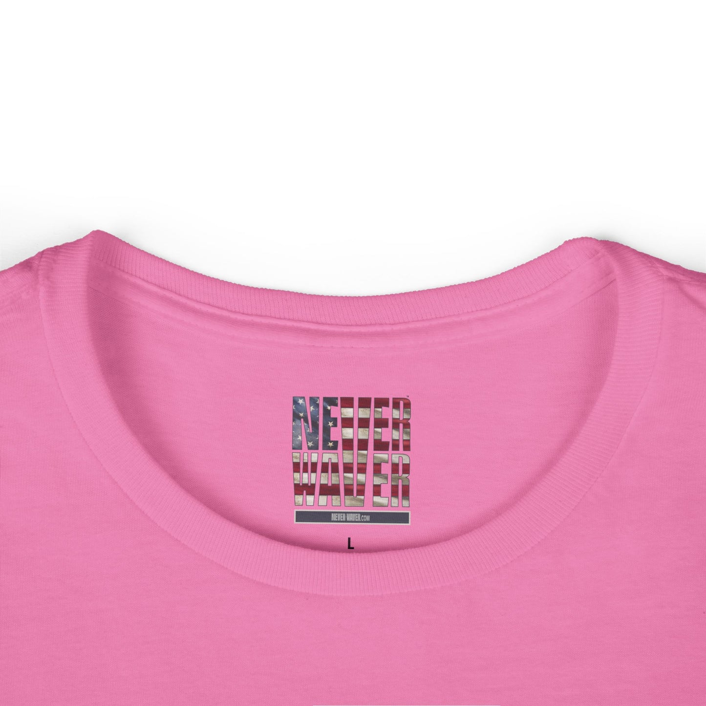 Never Waver Save Water Drink Wine Women's Soft Style Tee - - Never Waver