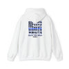 Never Waver Back The Blue Hoodie - Unisex Heavy Blend Sweatshirt - Never Waver