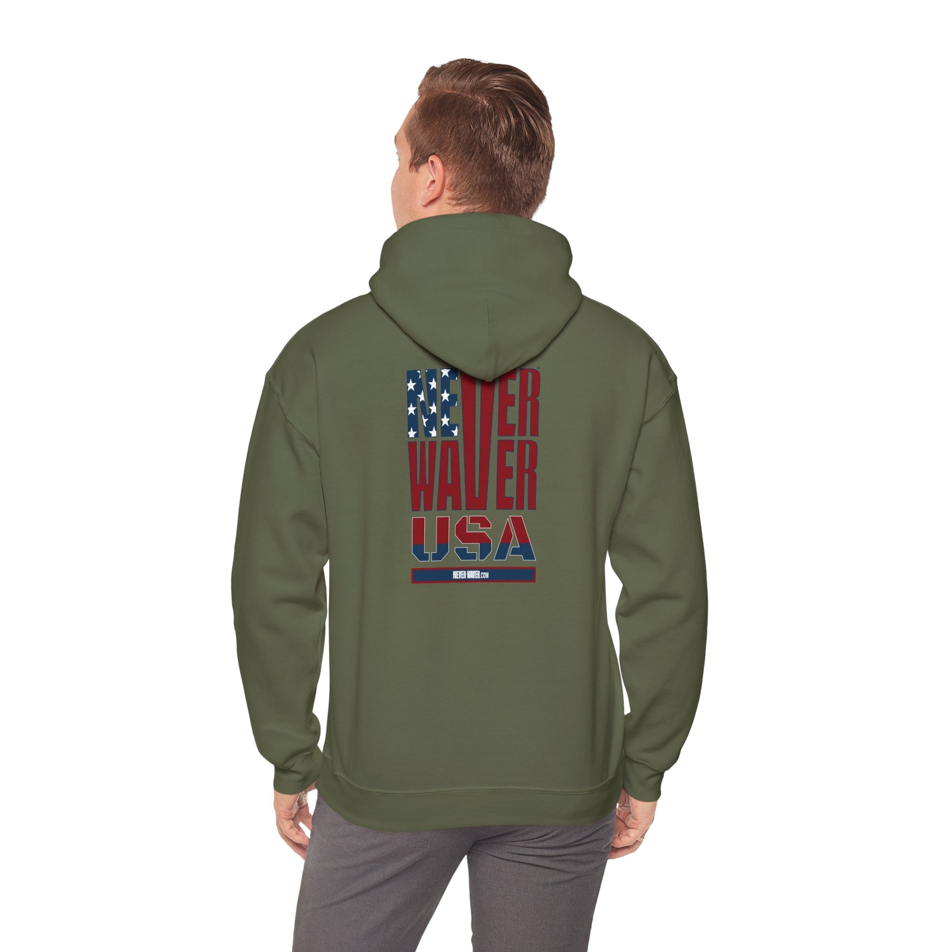 Patriotic Unisex Hooded Sweatshirt - 'Better Water USA' Design - Never Waver