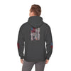 Unisex Heavy Blend™ Hooded Sweatshirt - Stylish Comfort with 'Never Waver Trump Fist Pump W Jesus  Protection' Design - Never Waver