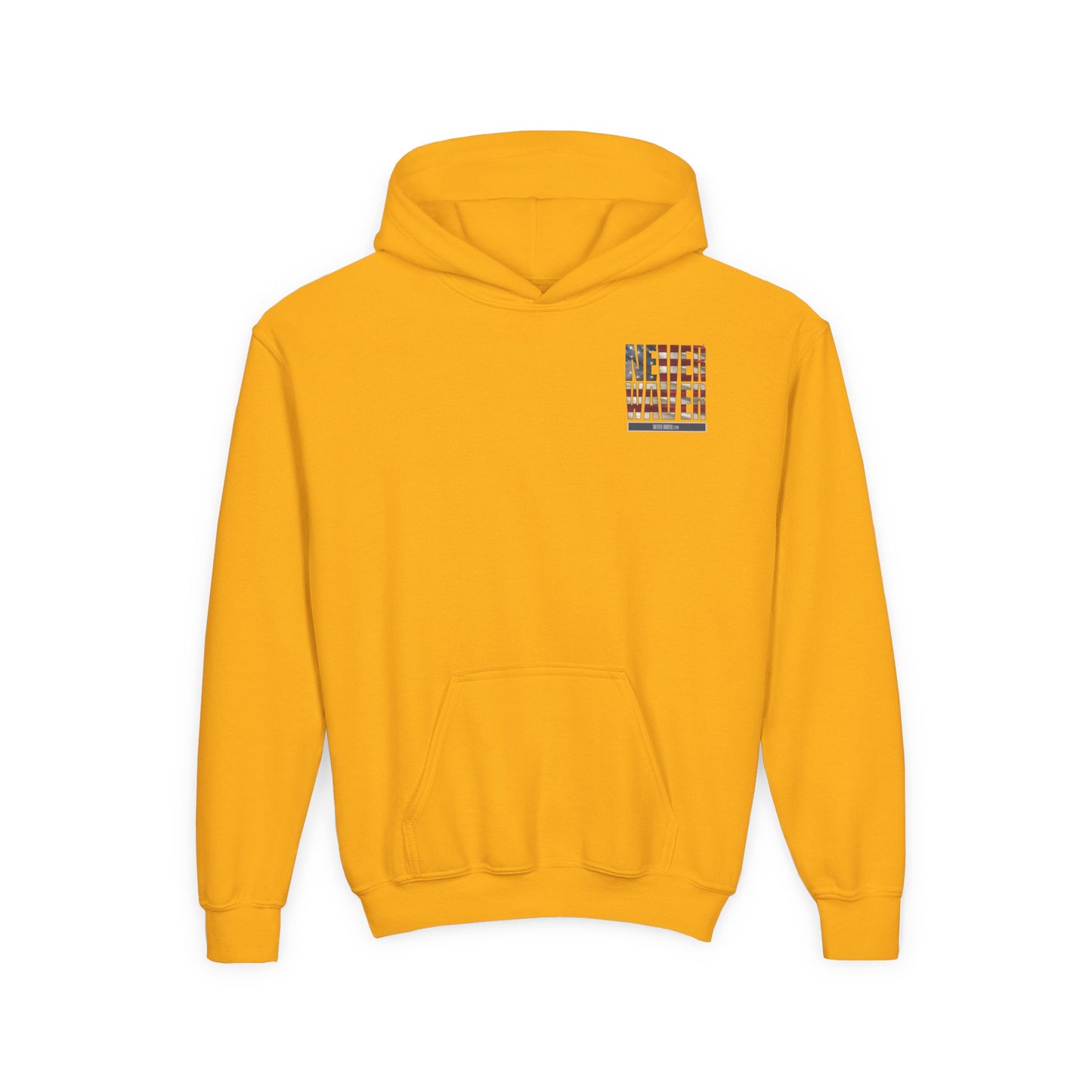 Youth Golf Hoodie - "Never Waver Golf" Sweatshirt for Young Golfers - Never Waver