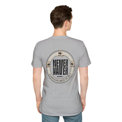 Never Waver Champagne Made Me Do It? Unisex Soft style T-Shirt - Never Waver