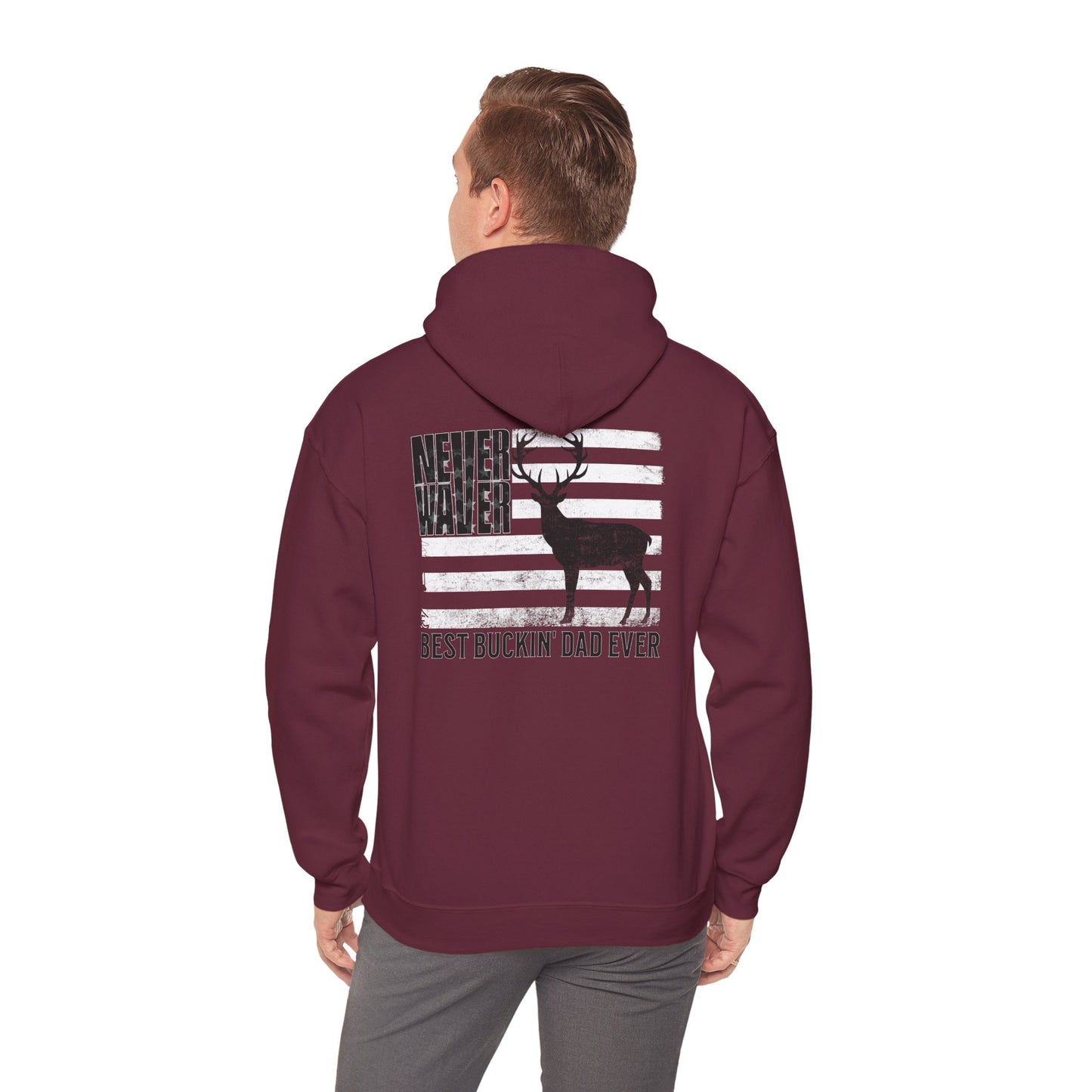 Unisex Heavy Blend™ Hoodie - 'Never Waver Best Buckin' Dad Ever '