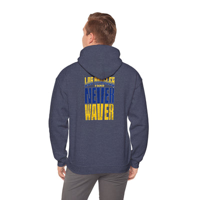 Inspired Unisex Heavy Blend™ Hooded Sweatshirt -Los Angeles Fans NEVER WAVER Graphic - Never Waver
